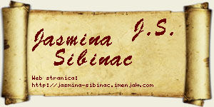 Jasmina Šibinac vizit kartica